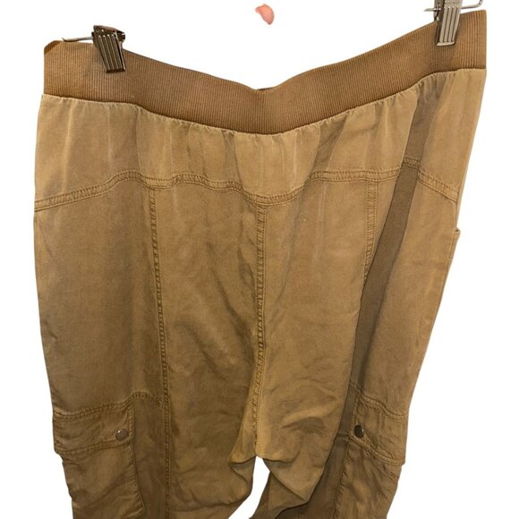 Anthropologie olive khaki Fall Cargo jogger pants M - Picture 3 of 5